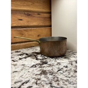 Vintage 1801 Paul Revere Copper 2 Qt Saucepan Pot With Brass Handle